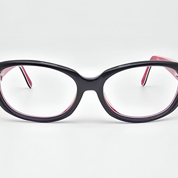 Kate Spade New York Bri DC8 XO Gloss Black on Red Cat Eye Sunglasses Frame 54mm - Picture 2 of 14